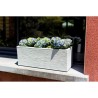 EDA Balconniere GRAPHIT UP - 25 L - 59 x 19,5 x 22,8 cm - Blanc cérus