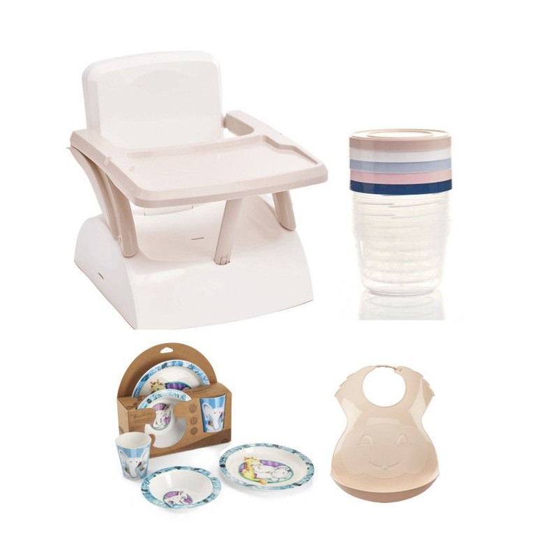 Pack Repas 2eme Âge - Thermobaby - Rehausseur chaise - 5 boîtes de c Pack Repas 2eme Âge - Thermobaby - Rehausseur chaise - 5 boîtes de c