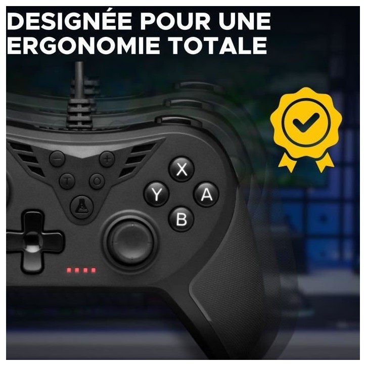 Manette Gamer - THE G-LAB - K-PAD HELIUM - Filaire - PC & PS - Noir Manette Gamer - THE G-LAB - K-PAD HELIUM - Filaire - PC & PS - Noir