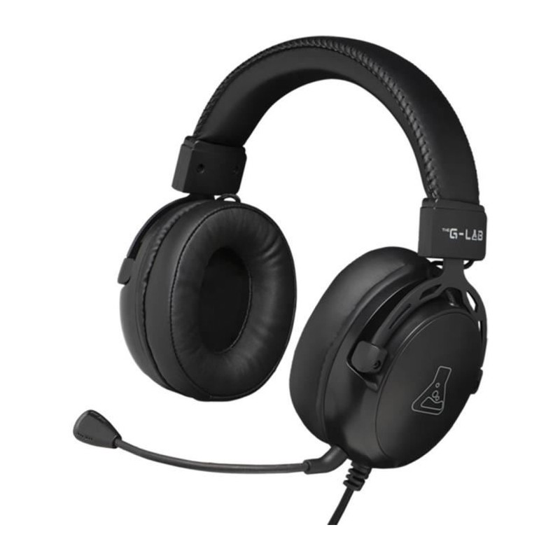 Casque Gamer Filaire - THE G-LAB - KORP TITANIUM - Microphone - PC/PS4 Casque Gamer Filaire - THE G-LAB - KORP TITANIUM - Microphone - PC/PS4
