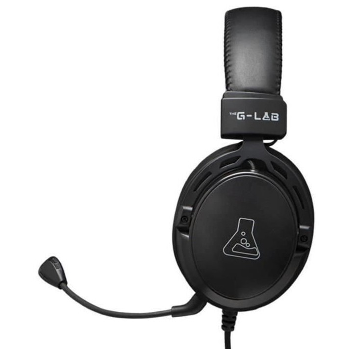 Casque Gamer Filaire - THE G-LAB - KORP TITANIUM - Microphone - PC/PS4/Xbox One - Noir Casque Gamer Filaire - THE G-LAB - KORP TITANIUM - Microphone - PC/PS4/Xbox One - Noir