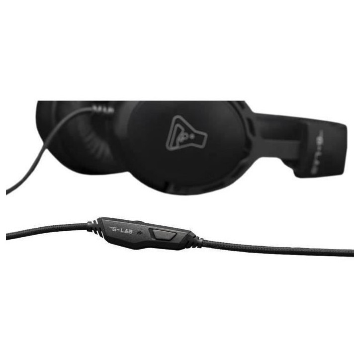 Casque Gamer Filaire - THE G-LAB - KORP TITANIUM - Microphone - PC/PS4/Xbox One - Noir Casque Gamer Filaire - THE G-LAB - KORP TITANIUM - Microphone - PC/PS4/Xbox One - Noir