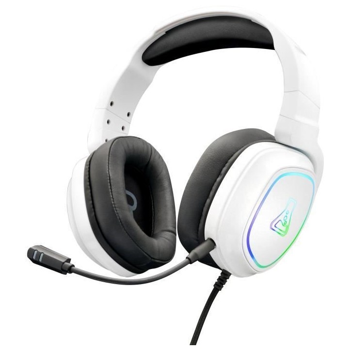 Casque Gamer filaire - THE G-LAB - KORP BARIUM - Blanc Casque Gamer filaire - THE G-LAB - KORP BARIUM - Blanc