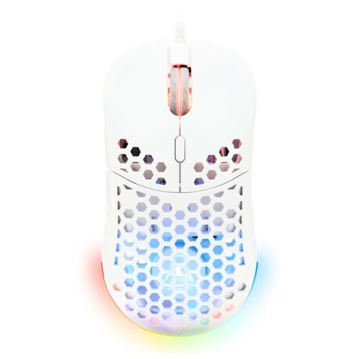 Souris Gamer filaire - The G-Lab - KULT-OXYGEN - RGB - 12800 DPI - Blanc Souris Gamer filaire - The G-Lab - KULT-OXYGEN - RGB - 12800 DPI - Blanc