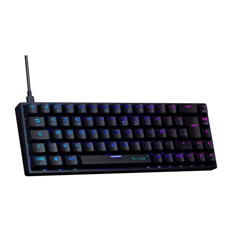 Clavier Gamer - The G-Lab - KEYZ TITAN - Mécanique (Switch Rouge) - F Clavier Gamer - The G-Lab - KEYZ TITAN - Mécanique (Switch Rouge) - F