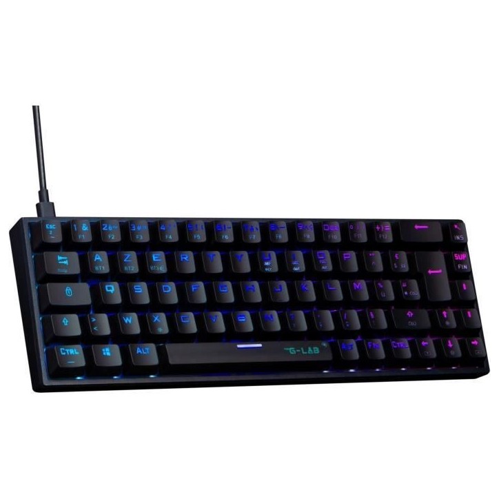 Clavier Gamer - The G-Lab - KEYZ TITAN - Mécanique (Switch Rouge) - Filaire - RGB - Noir Clavier Gamer - The G-Lab - KEYZ TITAN - Mécanique (Switch Rouge) - Filaire - RGB - Noir