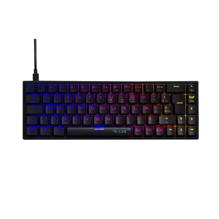 Clavier Gamer - The G-Lab - KEYZ TITAN - Mécanique (Switch Rouge) - Filaire - RGB - Noir Clavier Gamer - The G-Lab - KEYZ TITAN - Mécanique (Switch Rouge) - Filaire - RGB - Noir