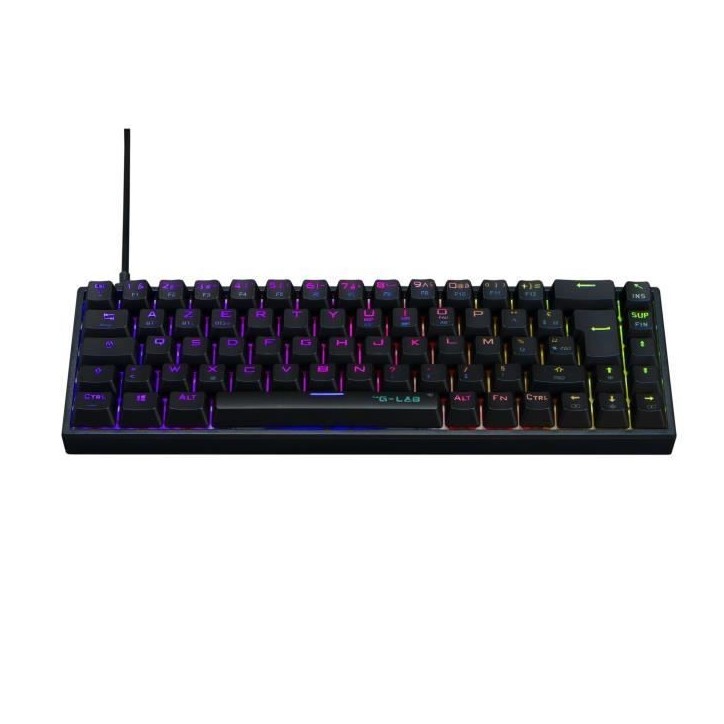 Clavier Gamer - The G-Lab - KEYZ TITAN - Mécanique (Switch Rouge) - Filaire - RGB - Noir Clavier Gamer - The G-Lab - KEYZ TITAN - Mécanique (Switch Rouge) - Filaire - RGB - Noir