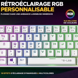 Clavier Gamer - The G-Lab - KEYZ TITAN - Mécanique (Switch Rouge) - F
