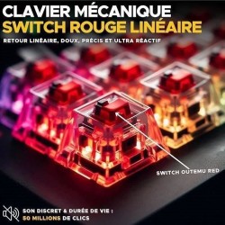 Clavier Gamer sans fil - The G-Lab - KEYZ TITAN - Mécanique (Switch R