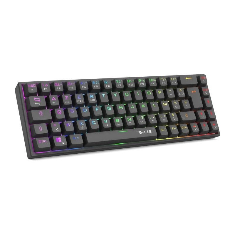Clavier Gamer Triple Mode - The G-Lab - KEYZ TITAN - Mécanique (Switc Clavier Gamer Triple Mode - The G-Lab - KEYZ TITAN - Mécanique (Switc