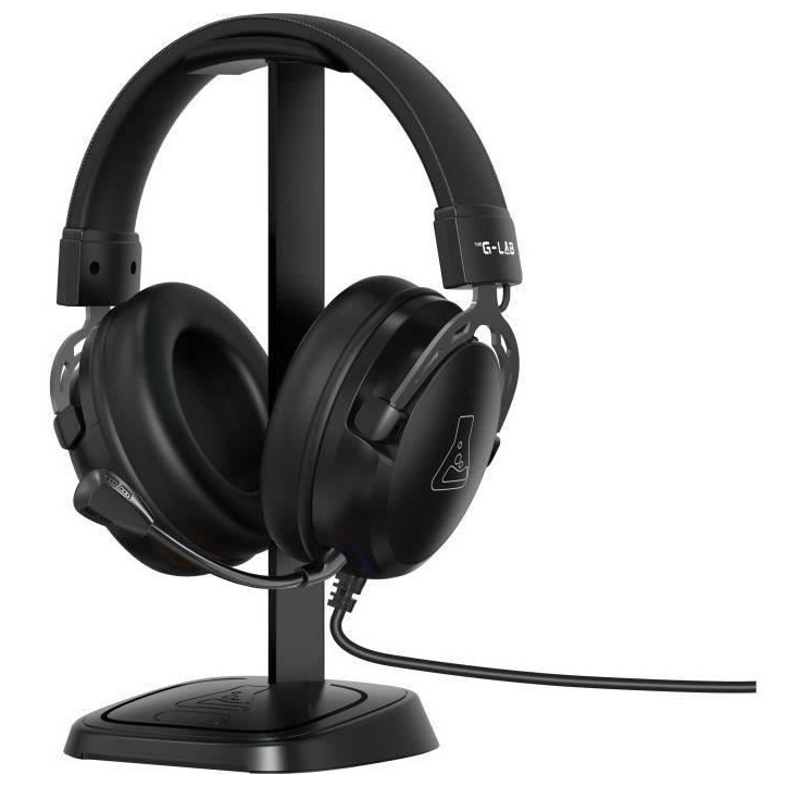 Support casque gamer - The G-Lab - K-STAND-NEON - Filaire - Design compact - Noir Support casque gamer - The G-Lab - K-STAND-NEON - Filaire - Design compact - Noir