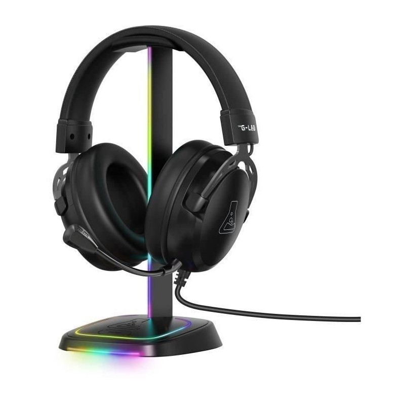 Support casque gamer - The G-Lab - K-STAND-NEON RGB - Filaire - Éclai Support casque gamer - The G-Lab - K-STAND-NEON RGB - Filaire - Éclai