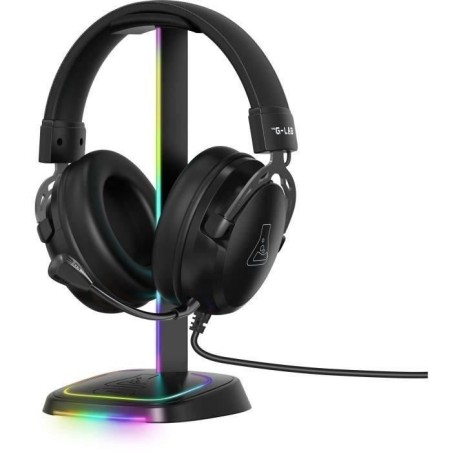 Support casque gamer - The G-Lab - K-STAND-NEON RGB - HUB USB/USB-C -