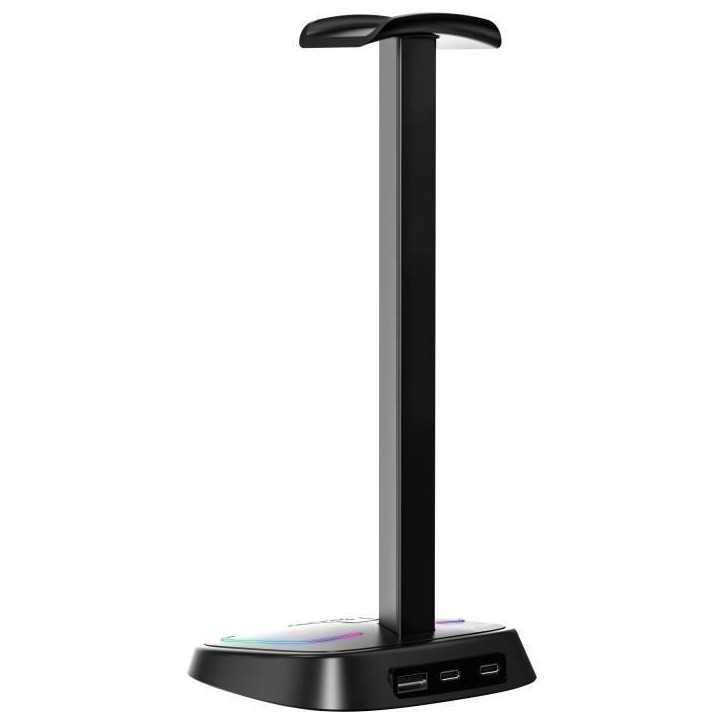 Support casque gamer - The G-Lab - K-STAND-NEON RGB - HUB USB/USB-C - Filaire - Éclairage RGB - Noir Support casque gamer - The G-Lab - K-STAND-NEON RGB - HUB USB/USB-C - Filaire - Éclairage RGB - Noir