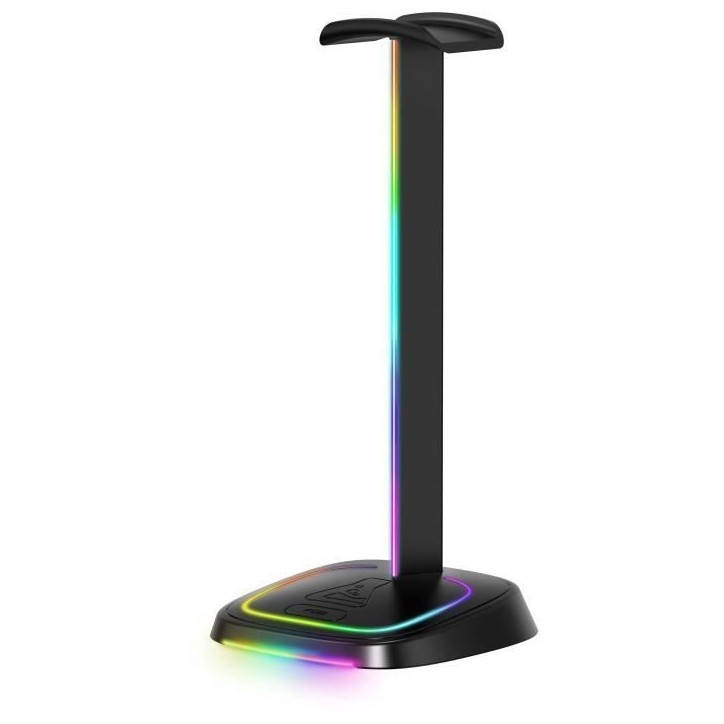 Support casque gamer - The G-Lab - K-STAND-NEON RGB - HUB USB/USB-C - Filaire - Éclairage RGB - Noir Support casque gamer - The G-Lab - K-STAND-NEON RGB - HUB USB/USB-C - Filaire - Éclairage RGB - Noir