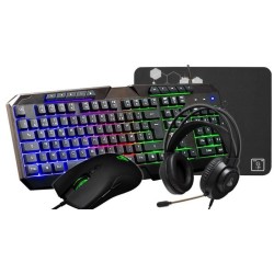 Pack Gamer 4 en 1 - The G-Lab - COMBO NATRIUM - Souris Filaire - Clavi