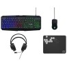 Pack Gamer 4 en 1 - The G-Lab - COMBO NATRIUM - Souris Filaire - Clavi