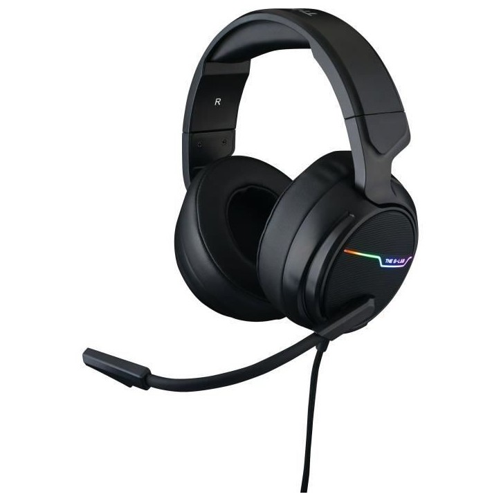 THE G-LAB Korp Thallium Casque avec micro Gaming - 7.1 Digital Sound - Compatible PC, PS4 THE G-LAB Korp Thallium Casque avec micro Gaming - 7.1 Digital Sound - Compatible PC, PS4