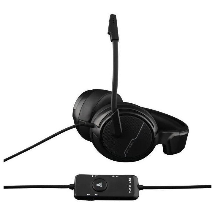THE G-LAB Korp Thallium Casque avec micro Gaming - 7.1 Digital Sound - Compatible PC, PS4 THE G-LAB Korp Thallium Casque avec micro Gaming - 7.1 Digital Sound - Compatible PC, PS4