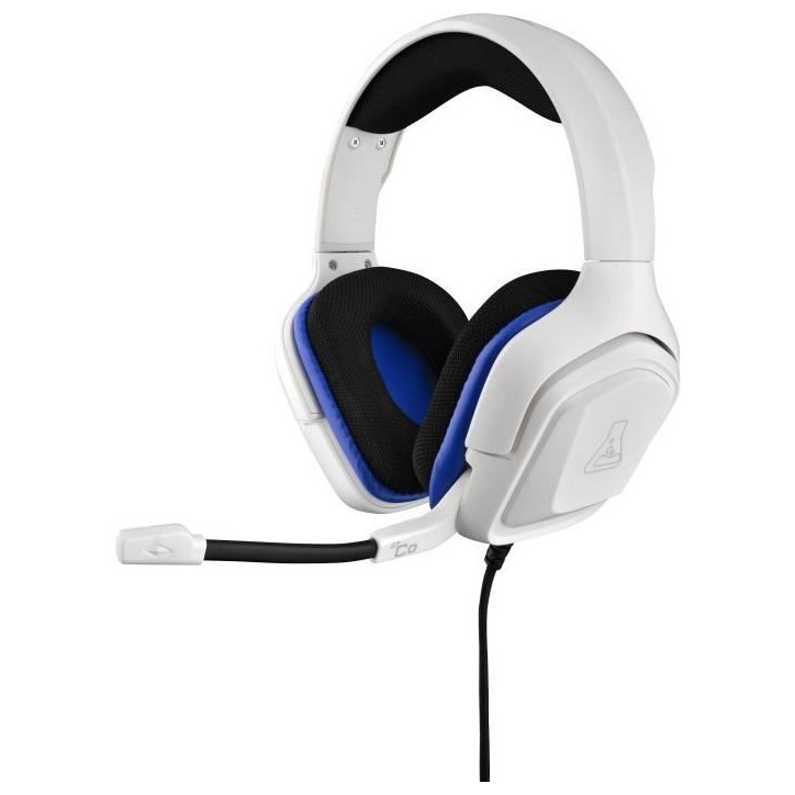 Casque Gamer Filaire - The G-Lab - KORP COBALT - Microphone - PC/PS4/Xbox One - Blanc Casque Gamer Filaire - The G-Lab - KORP COBALT - Microphone - PC/PS4/Xbox One - Blanc