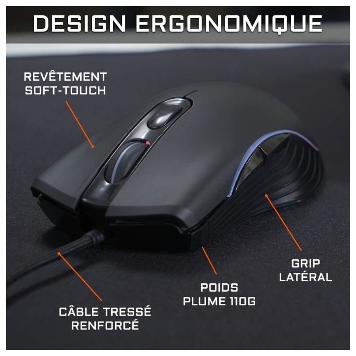 Pack Gamer 2 en 1 - The G-Lab - COMBO KRYPTON - Souris Filaire - Clavier Filaire Pack Gamer 2 en 1 - The G-Lab - COMBO KRYPTON - Souris Filaire - Clavier Filaire