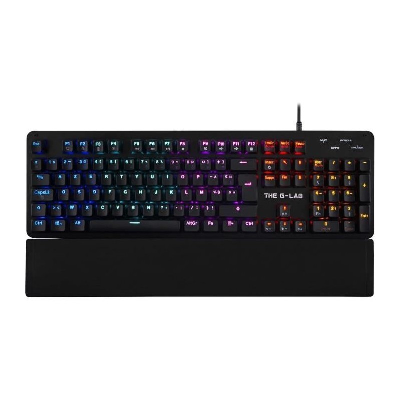 Clavier Gamer - The G-Lab - KEYZ CARBON E - Mécanique (Switch Bleu) -