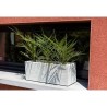 EDA Balconniere GRAPHIT UP - 25 L - 59 x 19,5 x 22,8 cm - Blanc cérus