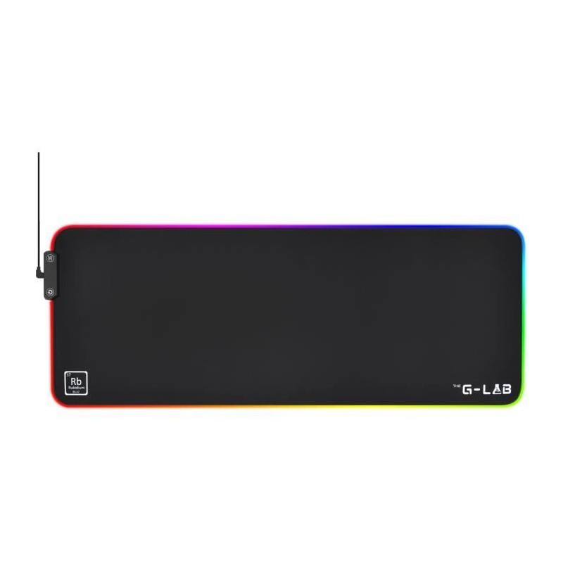 Tapis de Souris - XXL - The G-Lab - PAD RUBIDIUM - RGB USB - 800x300x3 Tapis de Souris - XXL - The G-Lab - PAD RUBIDIUM - RGB USB - 800x300x3