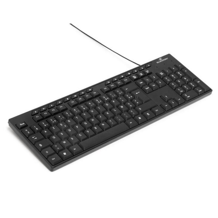 Clavier - BLUESTORK - MEDIA OFFICE - Filaire - Azerty - Compatible Windows - Noir Clavier - BLUESTORK - MEDIA OFFICE - Filaire - Azerty - Compatible Windows - Noir