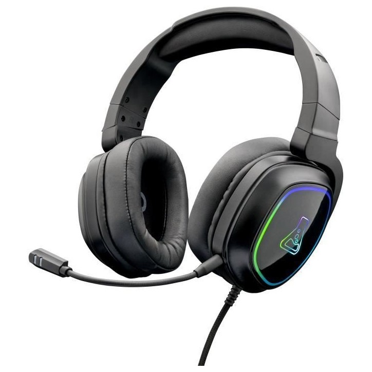 Casque Gamer Filaire - The G-Lab - KORP RADIUM - Microphone - RGB - Noir Casque Gamer Filaire - The G-Lab - KORP RADIUM - Microphone - RGB - Noir