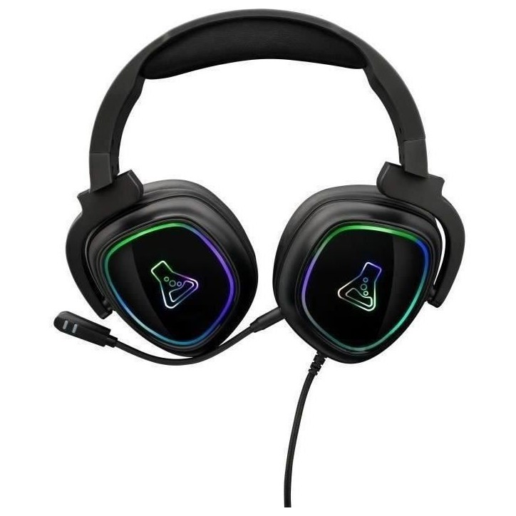 Casque Gamer Filaire - The G-Lab - KORP RADIUM - Microphone - RGB - Noir Casque Gamer Filaire - The G-Lab - KORP RADIUM - Microphone - RGB - Noir