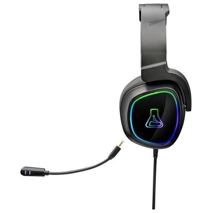 Casque Gamer Filaire - The G-Lab - KORP RADIUM - Microphone - RGB - Noir Casque Gamer Filaire - The G-Lab - KORP RADIUM - Microphone - RGB - Noir
