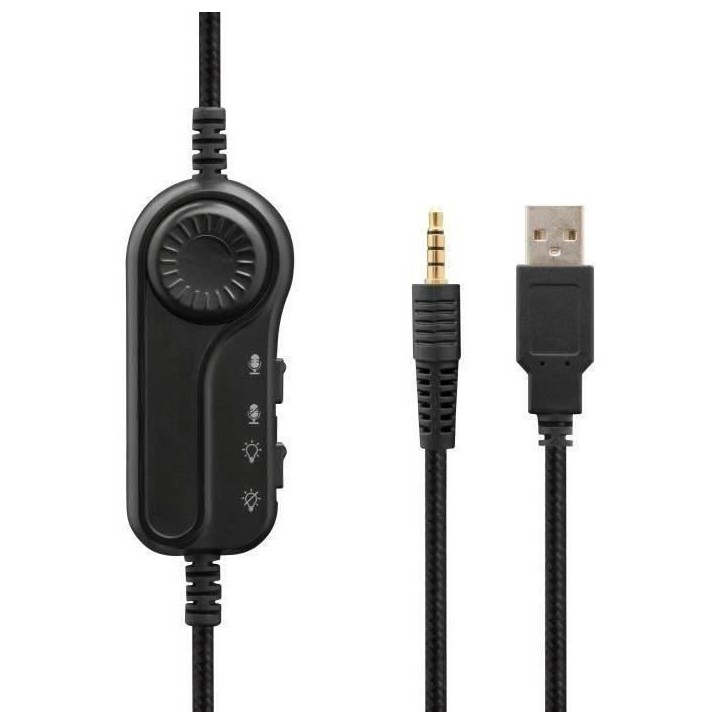 Casque Gamer Filaire - The G-Lab - KORP RADIUM - Microphone - RGB - Blanc