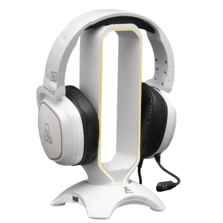 Support pour Casque/Micro-Casque - THE G-LAB - K-STAND RADO - RGB USB - Blanc Support pour Casque/Micro-Casque - THE G-LAB - K-STAND RADO - RGB USB - Blanc