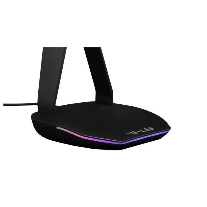 Support pour Casque/Micro-Casque - THE G-LAB - K-STAND HYDROGEN - 2 ports USB - Noir