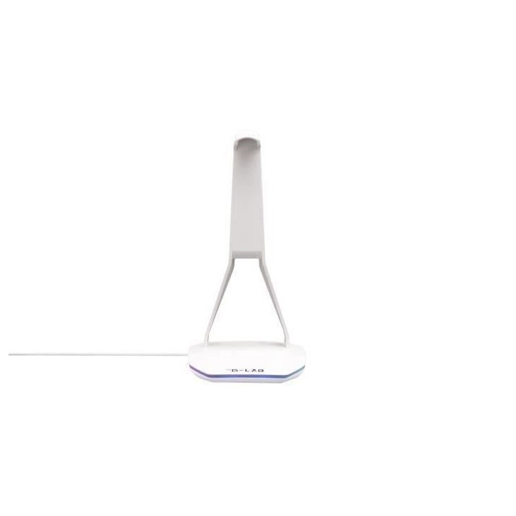 Support pour Casque/Micro-Casque - THE G-LAB - K-STAND HYDROGEN - 2 ports USB - Blanc Support pour Casque/Micro-Casque - THE G-LAB - K-STAND HYDROGEN - 2 ports USB - Blanc
