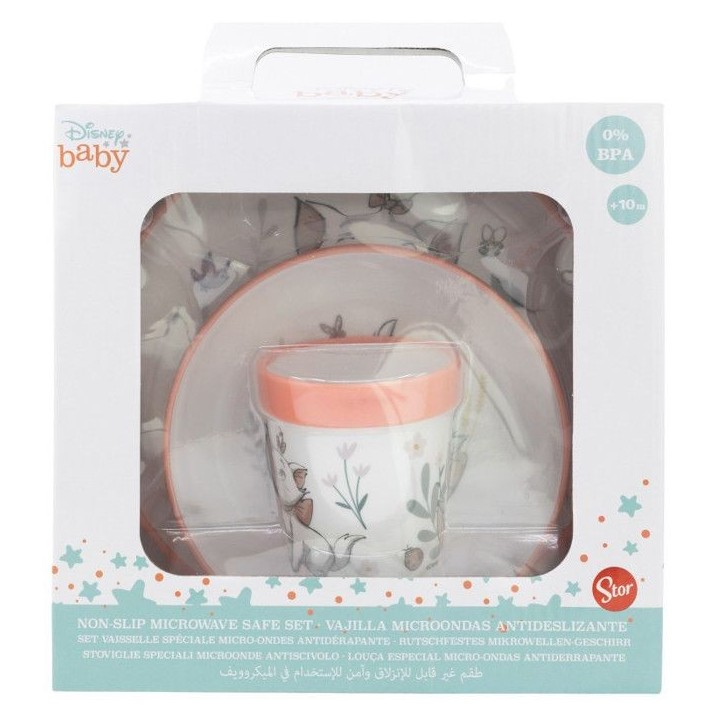 Coffret repas THERMOBABY ARISTOCHAT 3 pieces : Assiette, bol et gobelet Coffret repas THERMOBABY ARISTOCHAT 3 pieces : Assiette, bol et gobelet