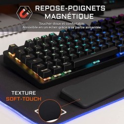 Clavier Gamer - The G-Lab - KEYZ RUBIDIUM - Mécanique (Switch Rouge)