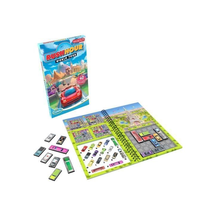 Rush Hour World Tour, 40 défis, Jeux de logique magnétique, 1 Joueur, a partir de 8 Ans, Version voyage, 76544, Ravensburger Rush Hour World Tour, 40 défis, Jeux de logique magnétique, 1 Joueur, a partir de 8 Ans, Version voyage, 76544, Ravensburger