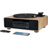 Micro-chaîne Bluetooth avec platine - THOMSON - Noir/Bois - Radio FM/