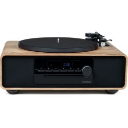 Micro-chaîne Bluetooth avec platine - THOMSON - Noir/Bois - Radio FM/