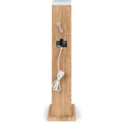 Tour haut-parleur - THOMSON - Bluetooth/CD/USB/SD - Blanc/Bois - 60W -