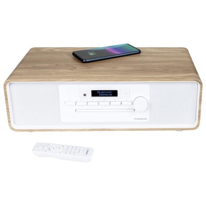 Micro-chaîne Bluetooth - THOMSON - CD/MP3/USB/Radio FM/DAB+ - 75W - Affichage LCD - Télécommande