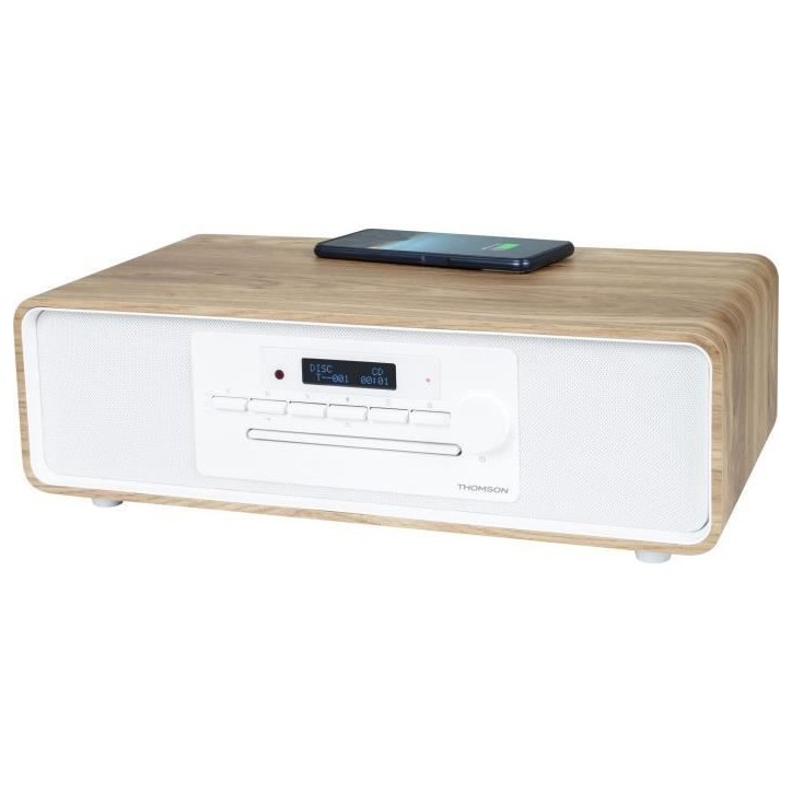 Micro-chaîne Bluetooth - THOMSON - CD/MP3/USB/Radio FM/DAB+ - 75W - Affichage LCD - Télécommande