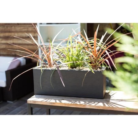 EDA Balconniere GRAPHIT UP - 25 L - 59 x 19,5 x 22,8 cm - Gris anthracite