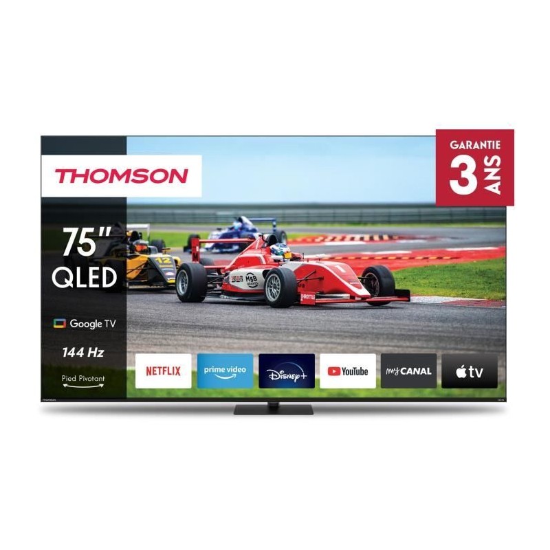 Thomson 75QG7C14 - TV QLED 75 (189 cm) - 4K UHD 3840x2160 - 144 Hz - D Thomson 75QG7C14 - TV QLED 75 (189 cm) - 4K UHD 3840x2160 - 144 Hz - D