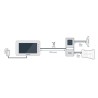 Visiophone - THOMSON - 2 fils couleur - Ecran 7 - Double commande Tili