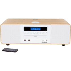 Chaîne compacte Bluetooth - THOMSON - Blanche/Induction - Radio FM/CD