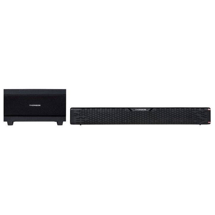 Barre de son THOMSON SB60BTS - Caisson de basses sans fil - Bluetooth - 120W - Systeme stéréo - Fixation murale Barre de son THOMSON SB60BTS - Caisson de basses sans fil - Bluetooth - 120W - Systeme stéréo - Fixation murale